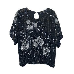 VINTAGE 90s Sequin Top
